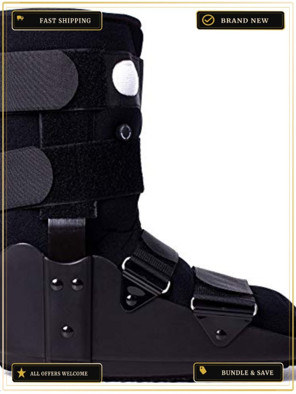 Inflatable Walking Boot Fracture Support Brace Large